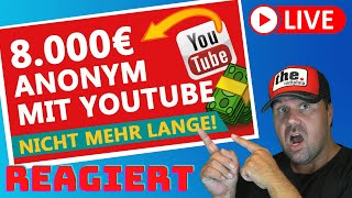 8.000€ PRO MONAT MIT YOUTUBE 💰 OHNE EIGENE VIDEOS! (Diese Geld-Nische musst du kennen!) [Reaction]