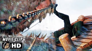 Megalodon Chases Jonas Scene | MEG 2 THE TRENCH (2023) Action, Movie CLIP HD