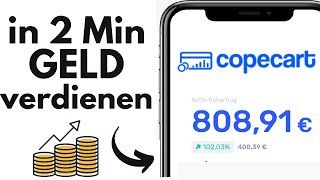 In 2 Minuten online Geld verdienen mit Copecart💰