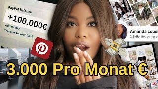 Geld verdienen mit Pinterest für Anfänger   | 100 Euro pro Tag mit Pinterest verdienen als Anfäger